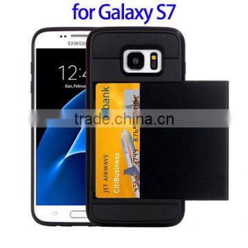 Characteristic TPU + PC Case for Galaxy S7, Slide Style Combination Case for Samsung S7