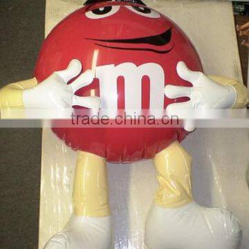 advertising promotion inflatable chocolate bean