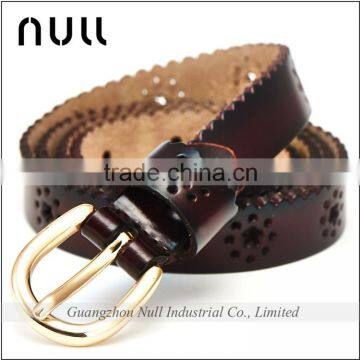 Chinese long history factory supply full grain woman leather belt