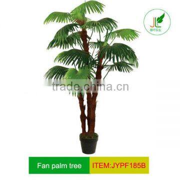 3 branches fake fan palm tree