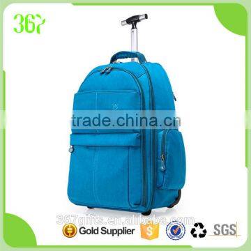 Waterproof Nylon Backpack Outdoor Bag School Trolley Bag with Many Pockets