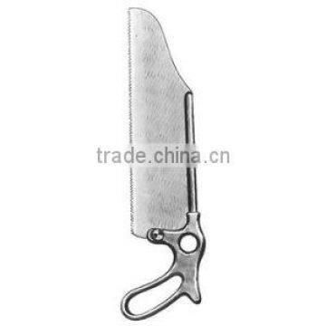 Satterlee saw, stainless steel ring handle orthopedic saw