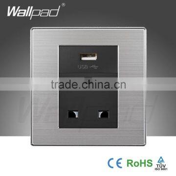 2015 Hot Sale Wallpad Switch Outlet 13A 110~250V Luxury Wall Light Switch UK USB 3 Pin Socket Charger                        
                                                Quality Choice