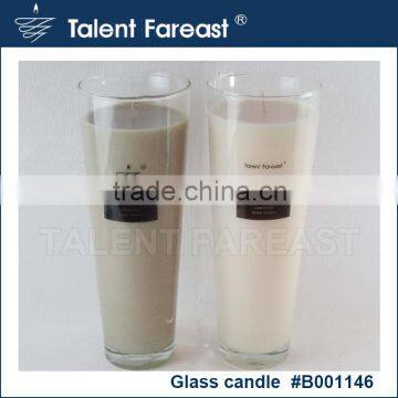 Religious or activities 10 days votive candle tall jar half clear candle