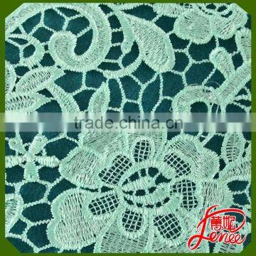 YOUNG GIRL DRESS CHOICE COLORFUL CHEMICAL EMBROIDERY FABRIC