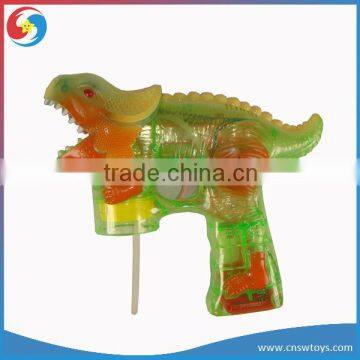 Electric bubble gun toy dinosaur, soap buble gun