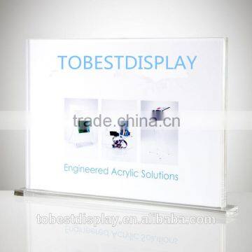 Customized acrylic material plate holder, paper plate holder, menu plate holder