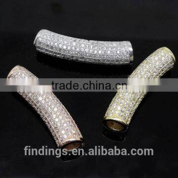SJ3128 micro pave setting silver jewelry,zirconia jewelry wholesale connector,rhodium plated micro pave jewellery