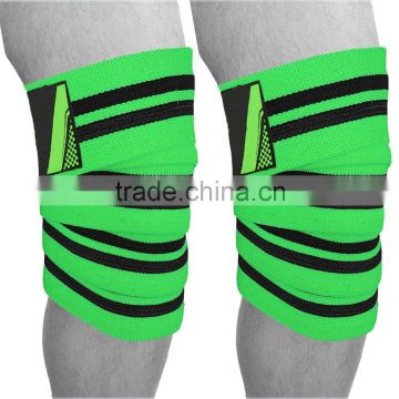 New Pakistan design weight lifting knee wraps / Fitness Power Lifting Knee Wraps