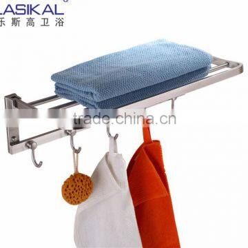 wall mounted unique aluminium double extension towel bars double towel shelf