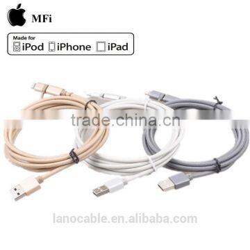 OEM Grey Nylon Braided Mfi Certified Usb Data Charger Cable photo-6