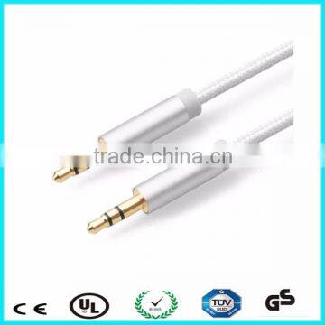 Wholesale 3 Pole Gold Plated 3.5mm Aux Cable for Phone photo-3