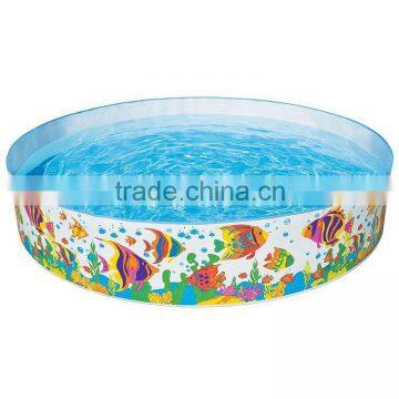 Giant Round Colorful Cartoon Printing Inflatable Swimming Pool,above-ground Swimming Pool