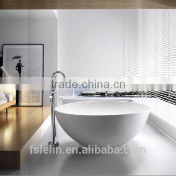 LELIN artificial stone bathtub solid surface bathtub freestanding bathtub LOE002