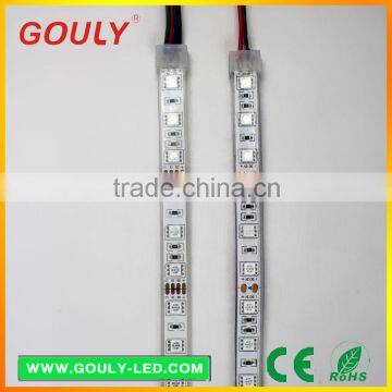 china manufacturer silicon waterproof led strip light aluminum extrusion 5m/reel DC12V led strip 5050