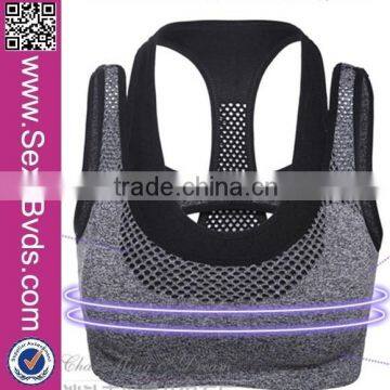 2016 Fashion Style Women Stretch Top Rank Yoga Fitness Push up Fit Sports Bra photo-5