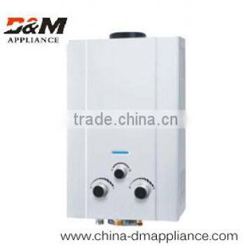 12L low pressure coated panel Flue type LPG gas water heater with CE