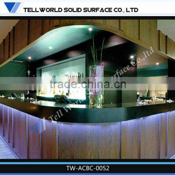 High end modern commercial corner bar counter/fancy style corner bar counter