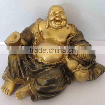 DS-009C Golden Buddha/Polyresin crafts/happy buddha