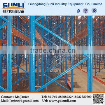 Dongguan Wholesale Q235b Steel Warehouse Factory Very Narrow Aisle Pallet Rack photo-4