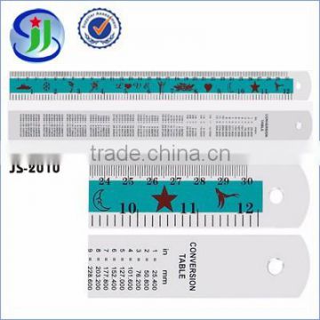 Colorful cartoon picture of aluminum metal ruler