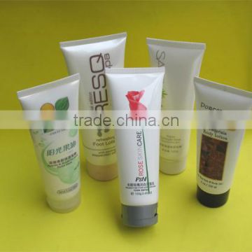 silver screw cap white cosmetic tube