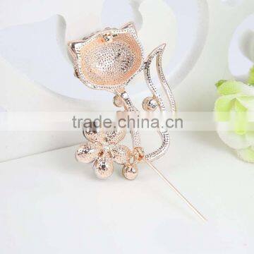 China Wholesale Brooch Fashion Rhinestone Fox Brooch Pearl Brooch for Scarf Buckle photo-5