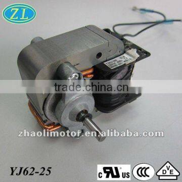 High torque low rpm electric motor Electric fan motorYJ62-25: 220V, 60hz, CL.B ac motor fan motor UL,VDE,CUL,CE,CCC