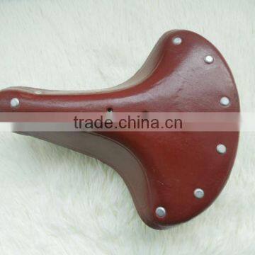 the road real cow leather bicycle saddle with ISO9001