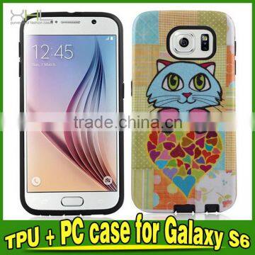 Durable latest pc tpu phone case for samsung s6