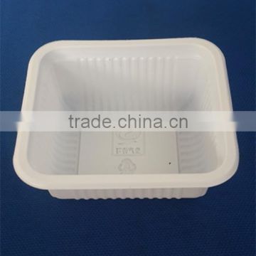 good quality white disposable plastic dessert tray