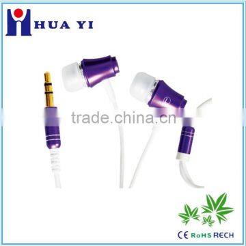 Fashion Lovely Metal In-ear Earphone Earbud High Quality 3.5mm Plug Factory Supply Mobile Accessory