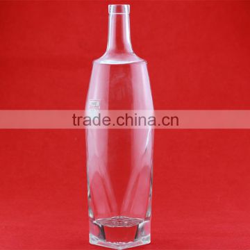 Factory direct sale glass bottles Food grade glass wine bottle alcohol glass bottle 1L