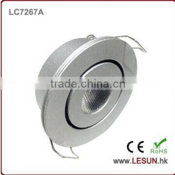 Recessed instal 1W cut hole 45mm led mini ceiling light LC7267A