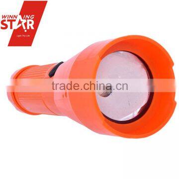 Convex Mirror Battery Powered The Most Powerful LED Torch Light-Orange, Red, Blue