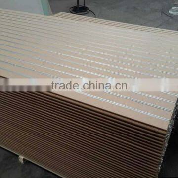 slot mdf with aluminium strip insert