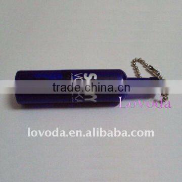 bottole shaped led keyring promotional keychain JLP-037 for beer brands and Vodka brands