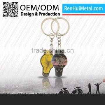RENHUI METAL Custom Metal Pvc Keychain