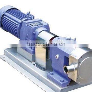 stainless steel sanitary rotary lobe pump for exhausted molasses