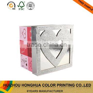 Luxury Loving Heart Paper Gift Square Box for Valentine's Days