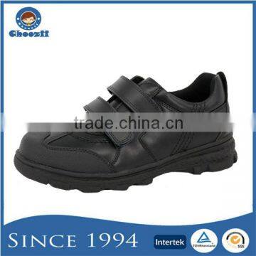 2016 Wholesale Skidproof Pure Leather Children Athletic School Shoes