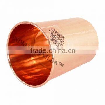 Handmade Pure Copper Glass Cup 300 ML - Serving Water Home Hotel Good Health Benefits Yoga, Ayurveda
