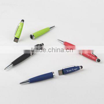 usb pen drive small size usb flash stick, advanced Multifunctional usb pen drive, Stylus + Ball Pen +touch screen+USB Drive