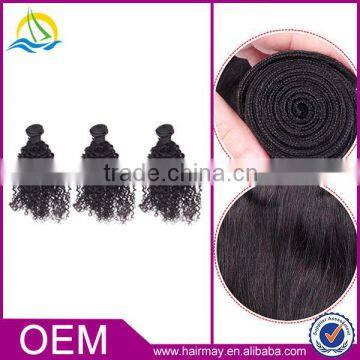 Unprocessed Wholesale candy curl human weaving hair