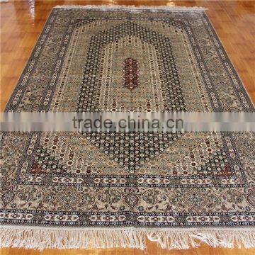 5x8ft parlor use handmade carpet geomatric silk rug afghan