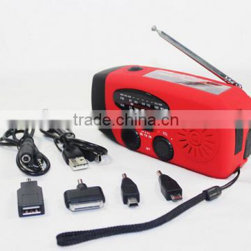 Emergency 3 LED Flashlight Torch AM FM Radio Charger / LED Flashlight Self Power Bank / power bank+fm radio+flashlight