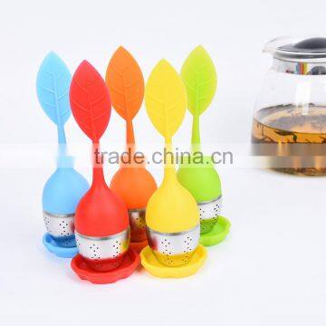 2016 Teapot Sweet Leaf Tea Infuser Best Silicone Tea Strainer