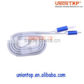 wholesale colorful 2 in 1 custom fast charging usb data cable bulk