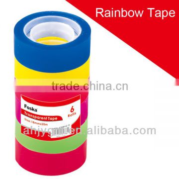 Transparent Color Rainbow Tape.