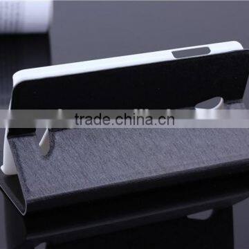 Standing Credit Card ID Card Holder Pocket Leather Flip Cover Case for Oppo R2001